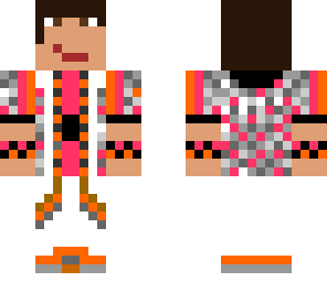 girl with headband orange-pink