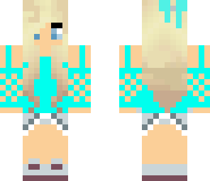 girl in blue shirt  bow