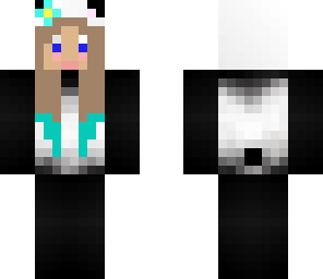 panda girl with blush