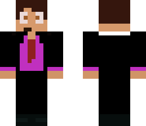ris3nrall3n tux with purple shirt