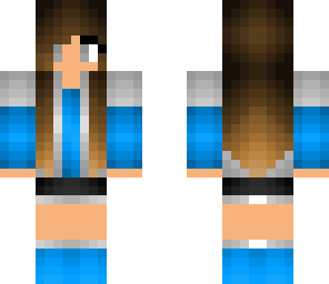 blue girl changed