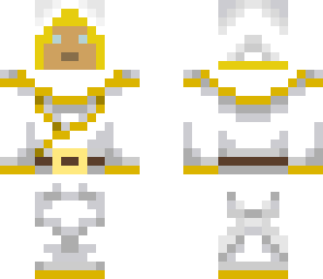 white monk with face