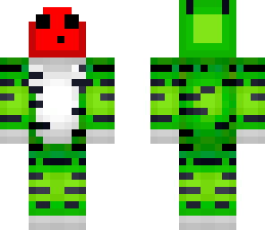 green tiger onesie slime