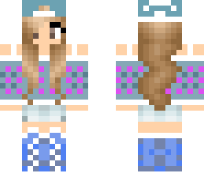 girl in blue hat