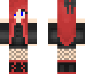 goth girl w blue eyes
