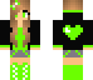 lime green girl