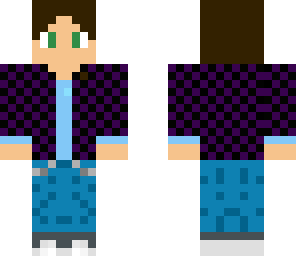 boy with purple spotty jacket