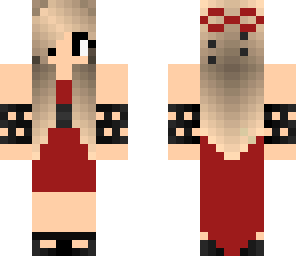 red dress