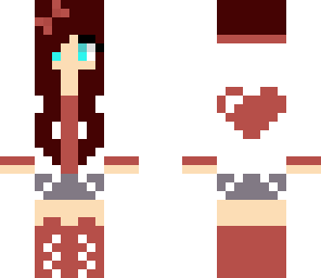 red heart girl