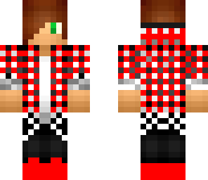 red teenager boy