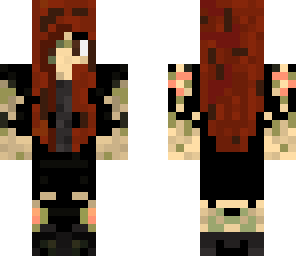 zombie girl with red hair revised