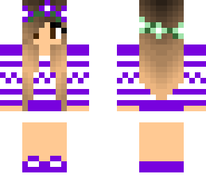 cute purple sweateer girl