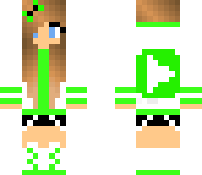 green youtube girl