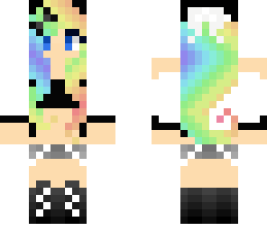cute rainbow girl gansta