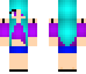 blue hair girl
