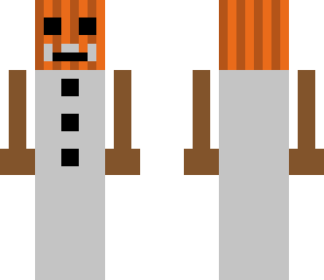 simple pumpkin snowman