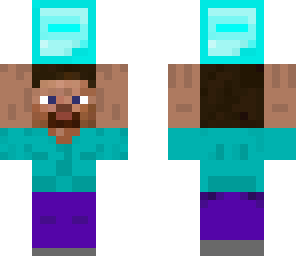 steve and diamond block