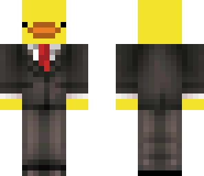 a duck in a tux