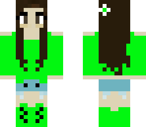 green cool girl