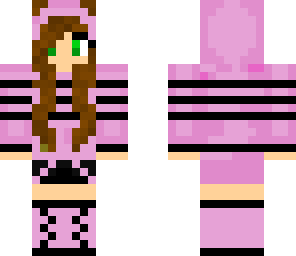 pink cute strip girl