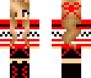 red winter girl