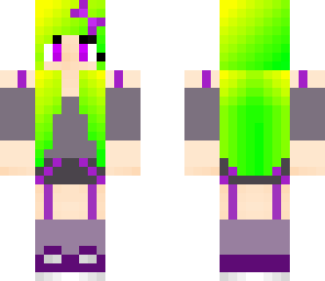 lime green hair