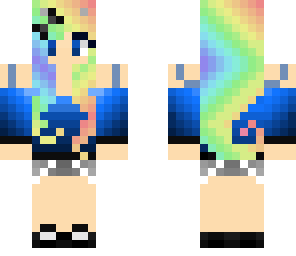 rainbow hair girl