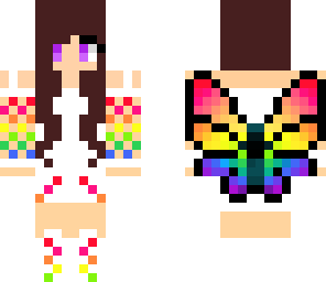 rainbow fairy girl with headphones