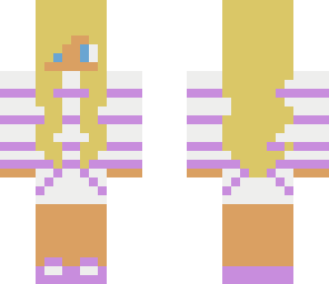 purple stripes and headphones