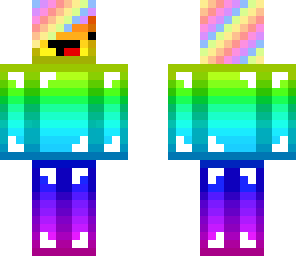 rainbow derp with hair 2