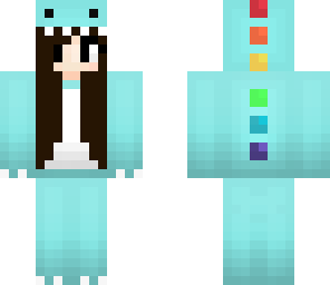 blue dinosaur girl