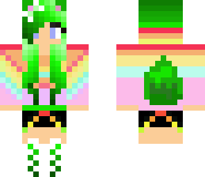rainbow shaded fox girl