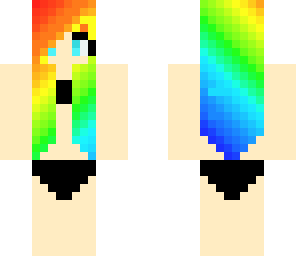 cute bikini rainbow girl