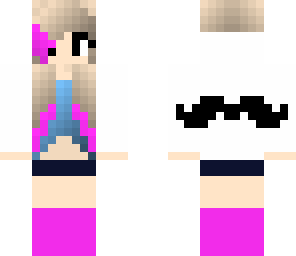 mustache girl