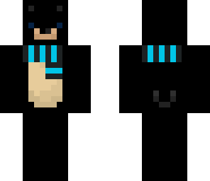 black bear with scarf