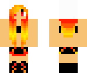 fire bikini girl