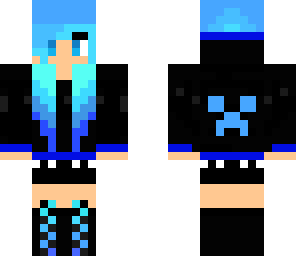 blue  creeper girl edit