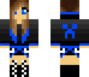 blue gamer girl