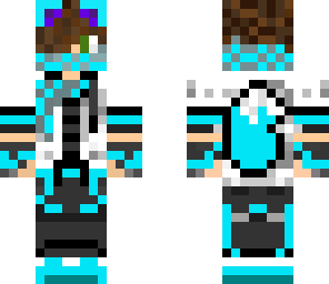 neon blue wolf