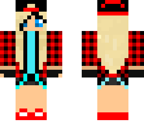 red tomboy with headphones