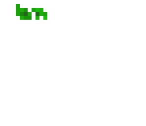 ghost with two green eyes