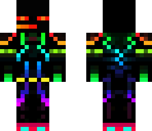 rainbow enderman with headset