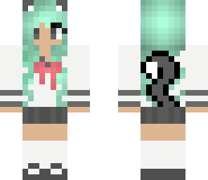 cat school girl edit