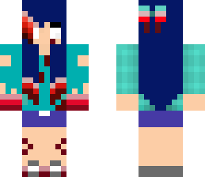 blue herobrine girl