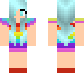 rainbow lollipop girl