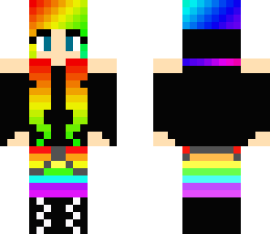rainbow gamer girl