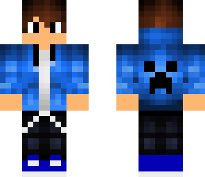 hombre azul