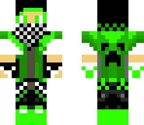green parkour runner