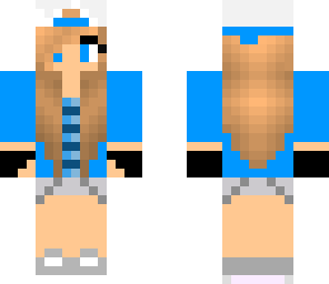 skater girl blue