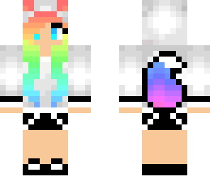 rainbow wolf girl